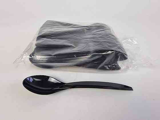 Ложка 180мм Чорна .Преміум (100 шт) Харків