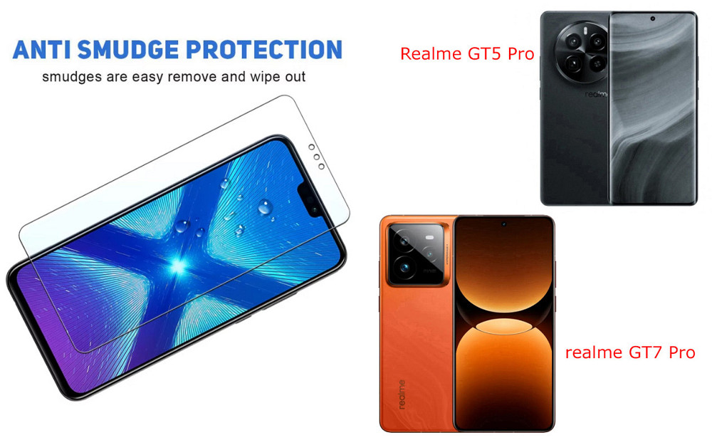 Защитное стекло NeoGlass для Realme GT5 Pro, realme GT7 Pro – ультрапрозрачное и устойчивое Киев - изображение 3