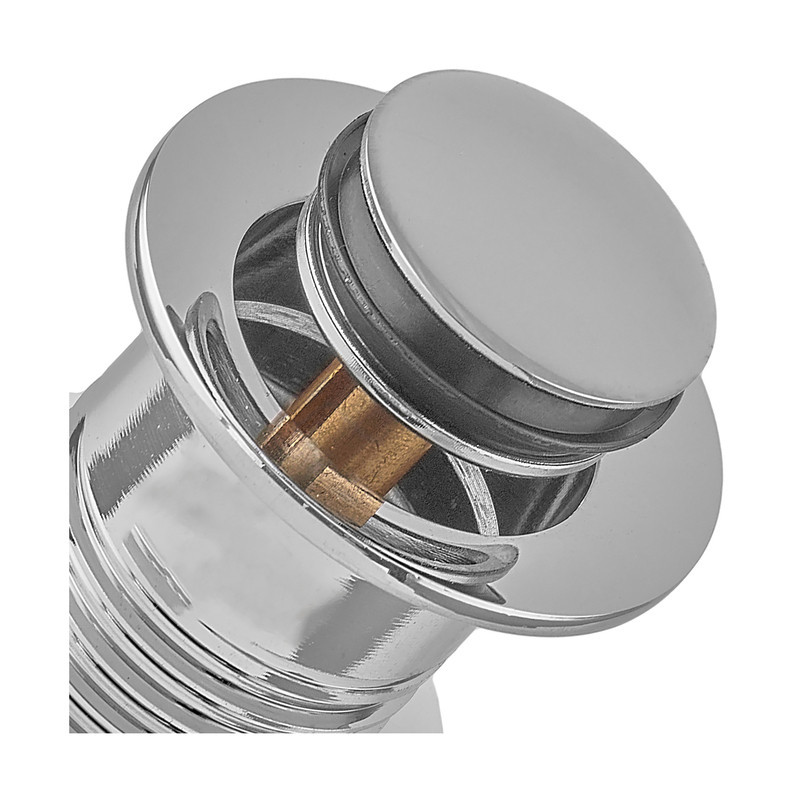 Донный клапан для раковины Koer PW-10-01 1 1/4'' без перелива автоматический СLICK-СLACK (Цвет хром) (KR5797) Киев - изображение 4