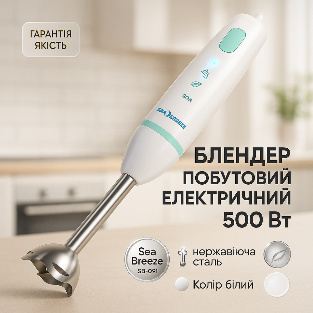 Блендер электрический для смузи, Блендер погружной, Смузи блендер мейкер миксер VE-92 Львов - изображение 13