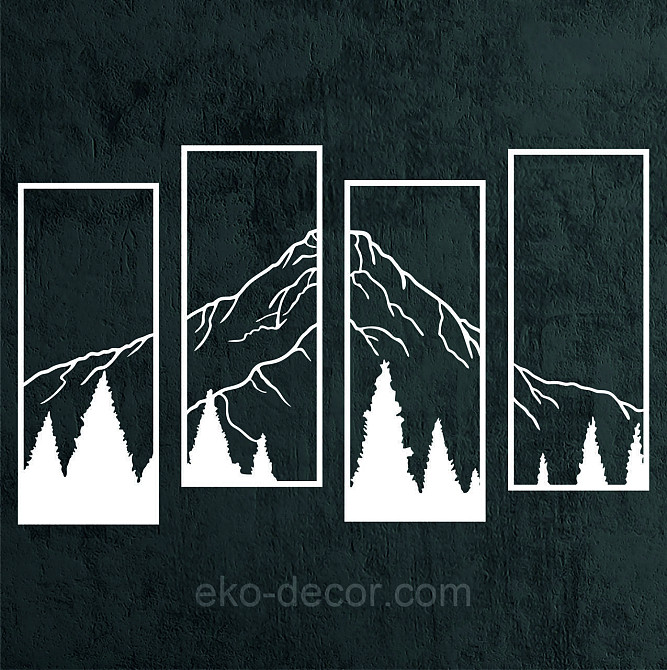 Декоративне настінне Панно «Гори», Декор на стіну Київ - фото 8