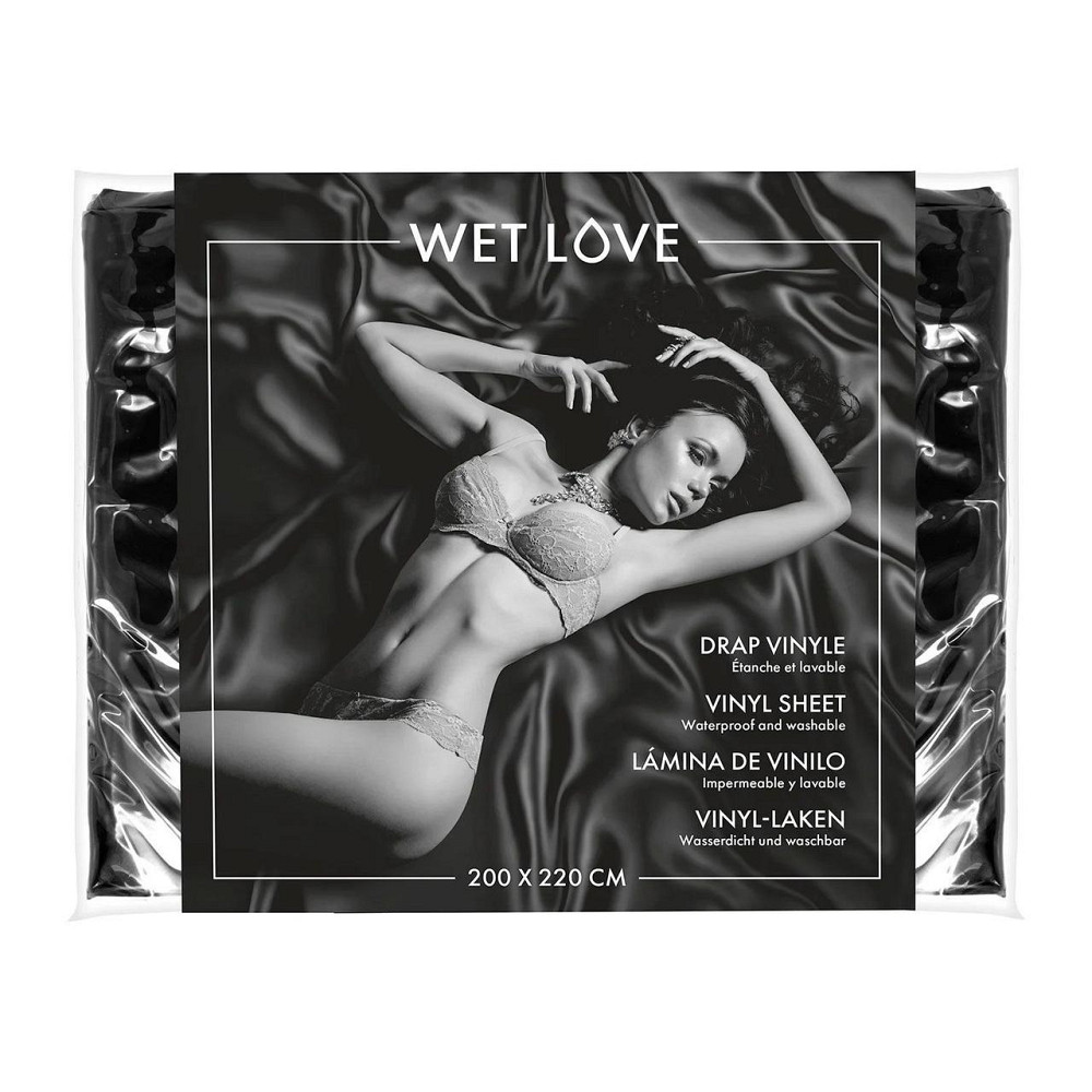 Простирадло з вінілу Fetish Tentation Black 220x200, чорне Sex Aura Київ - фото 1