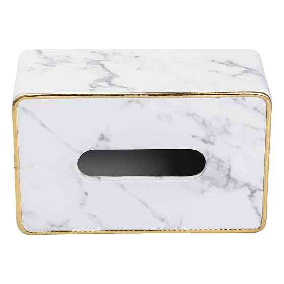Салфетница из эко кожи 21.5х13х9 см для кафе и ресторанов Белый мрамор HP-3-202 Киев