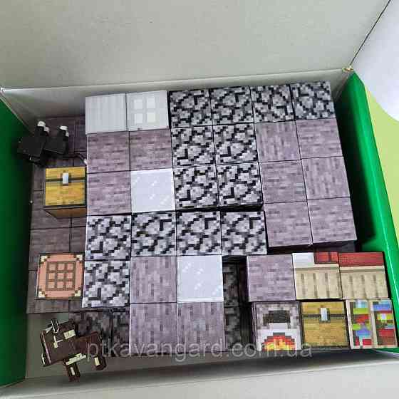 Конструктор магнітний майнкрафт 81 магнітних блоків кам'яний будинок Dream World LZCK 056 Хмельницький