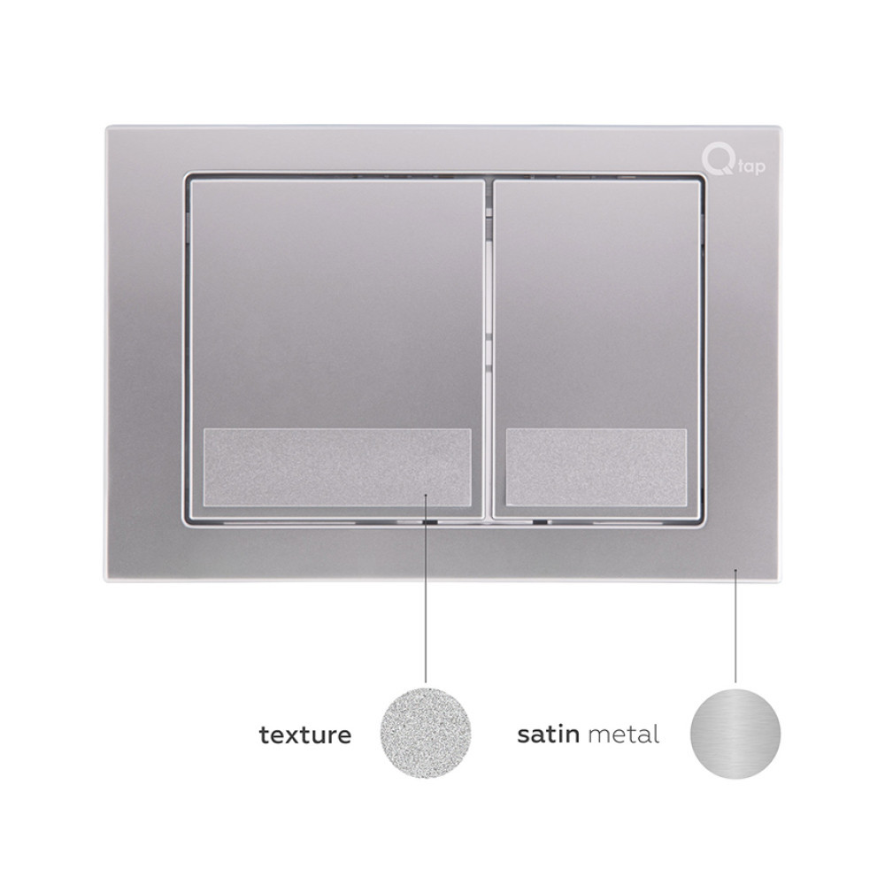 Набор инсталляция 4 в 1 Qtap Nest ST с квадратной панелью смыва QT0133M425M06029SAT Киев - изображение 16