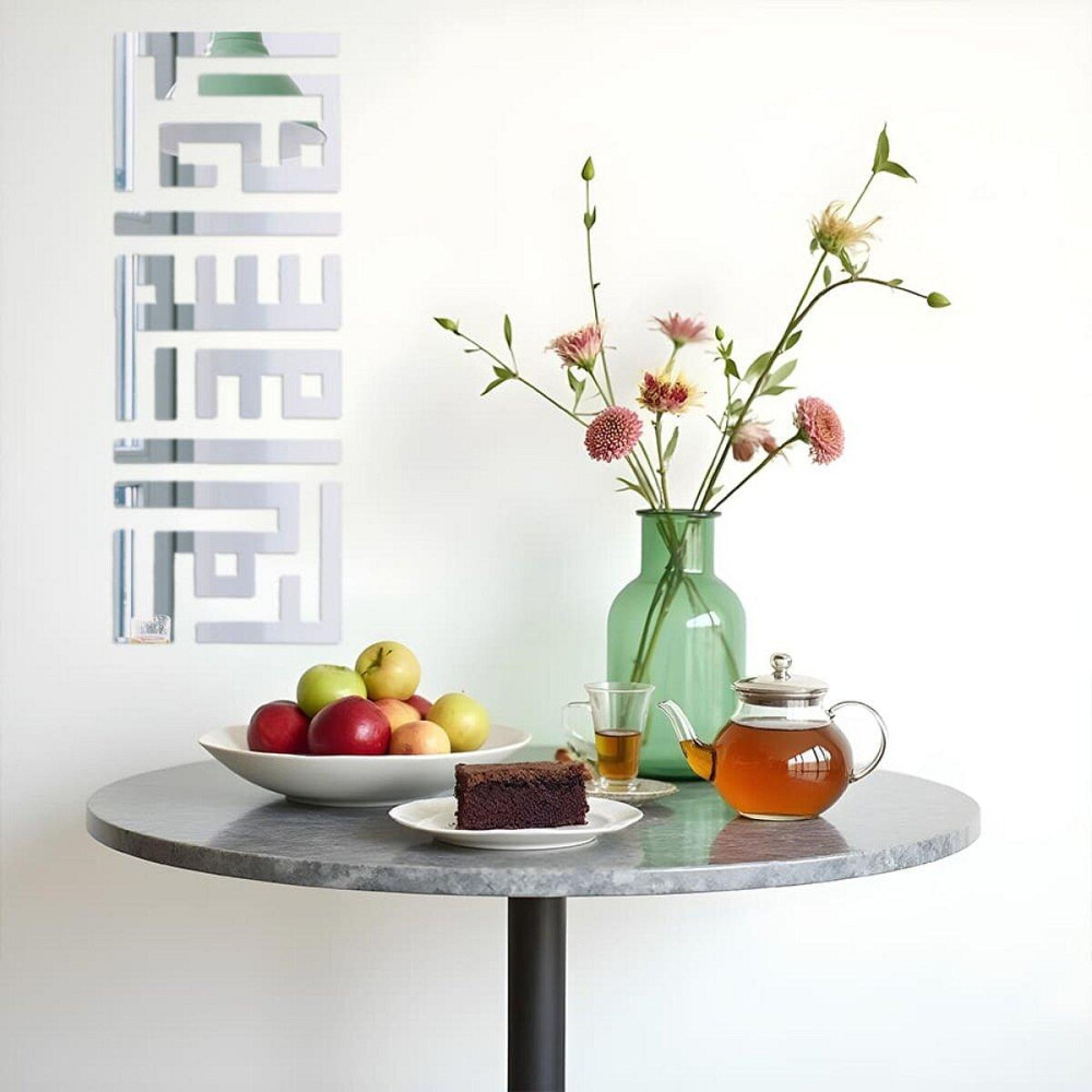 Зеркальный акриловый декор самоклеящийся, 9 штук, серебро Киев - изображение 6