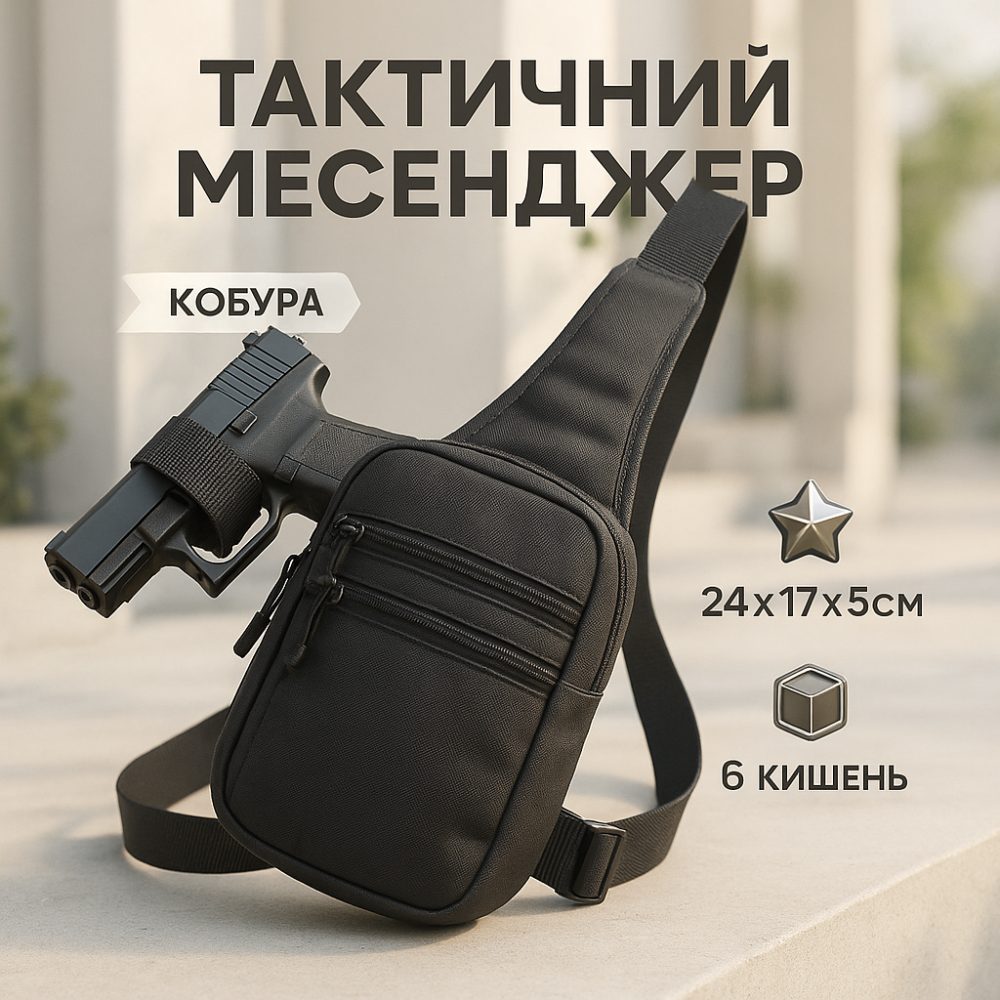 Мужская тактическая армейская сумка через плечо, Сумка через плечо военная маскировка ST-83 Львов - изображение 11