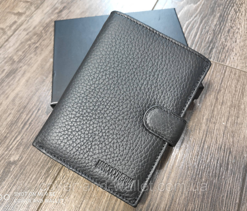 Мужской кожаный кошелек для денег и документов Marco Coverna M1 Киев - изображение 2