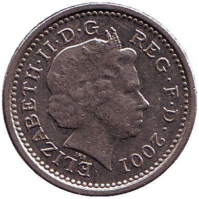 Монета 5 пенсов. 2001 год, Великобритания. Полтава - изображение 1