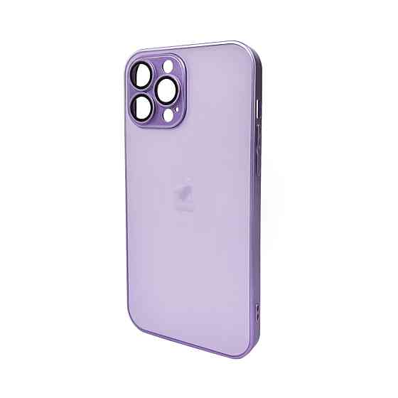 Чохол для смартфона AG Glass Matt Frame Color Logo for Apple iPhone 13 Pro Max Light Purple Киев