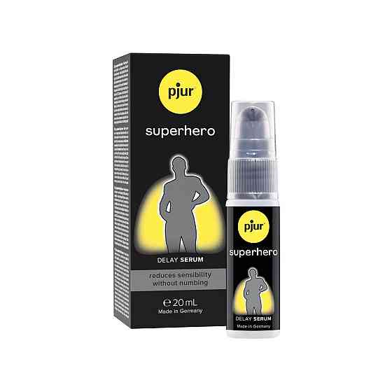 Пролонгирующий гель pjur Superhero Serum 20 мл, создает невидимую пленку снижающую чувствительность Sex Aura Киев