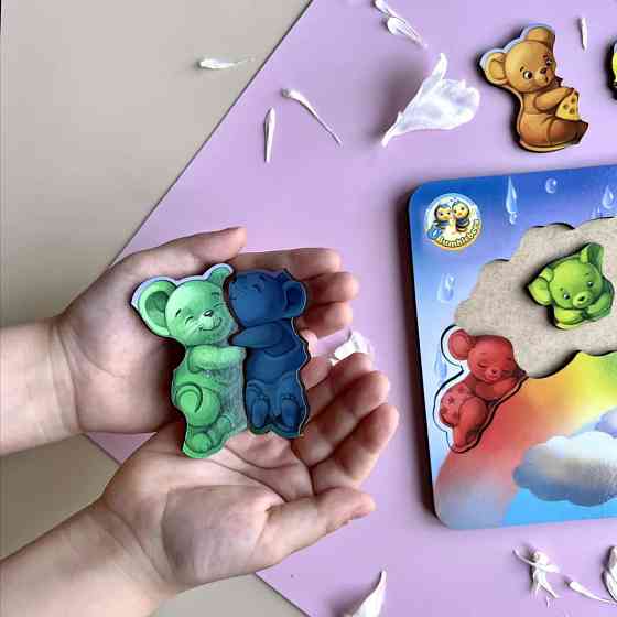 Деревянный пазл-вкладыш 