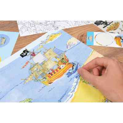 Набор для творчества Scribble down Набор переводных наклеек с онлайн приложением Остров пиратск (SD/20) Винница