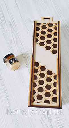 Коробка пенал для меду 26/7/7 см  Упаковка з фанери для продуктів бджільництва. Ірпінь