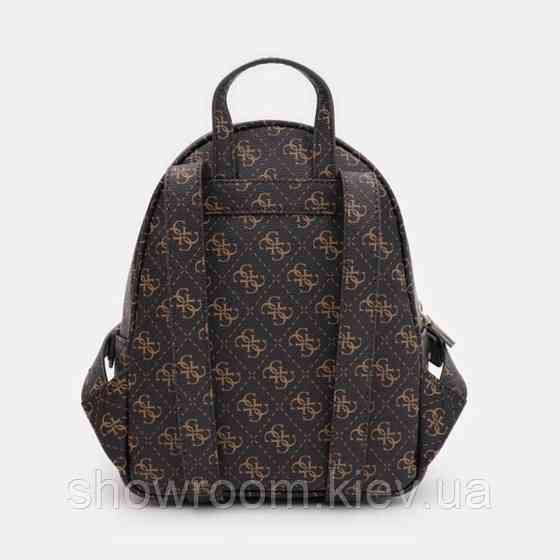 Жіночий брендовий рюкзак Guess (4592) коричневий Київ