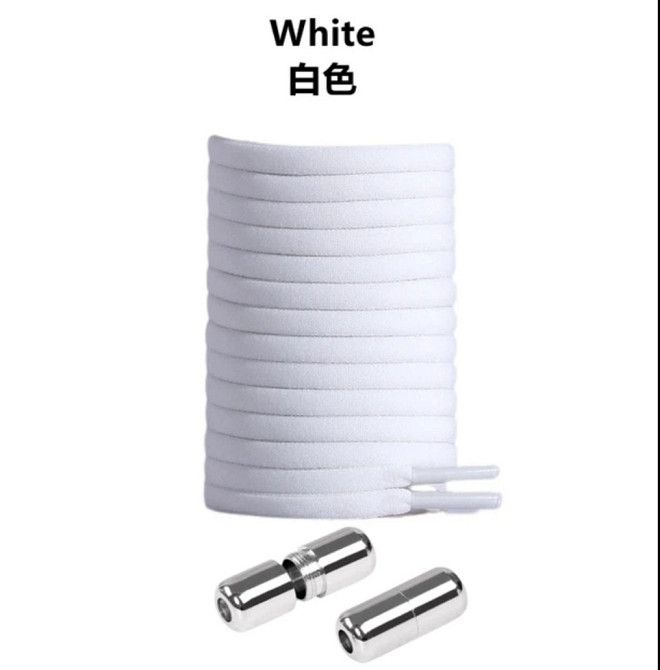 Шнурки эластичные полукруглые без завязок с металлическими застежками Смела - изображение 7