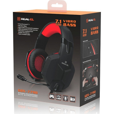 Наушники REAL-EL GDX-7790 (EL124100054) Винница - изображение 7
