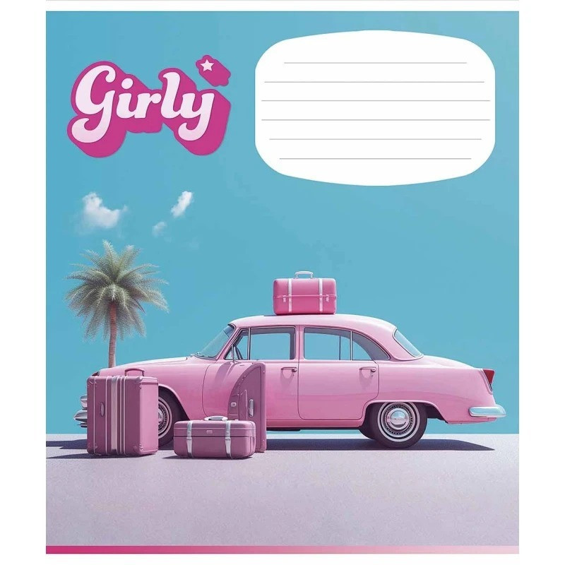 Зошит учнівський "Girly" Школяр 012-3330L-2 в лінію, 12 аркушів Вінниця - фото 1