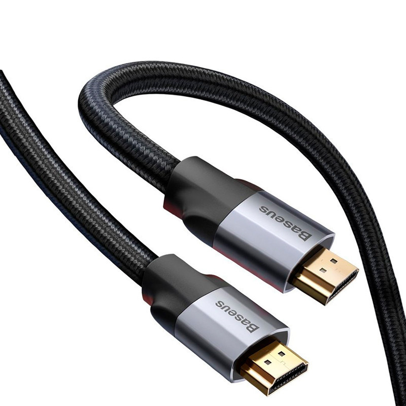 HDMI кабель Baseus CAKSX-E0G з підтримкою FullHD/4K video resolution (Чорний, 5м) Николаев - изображение 1