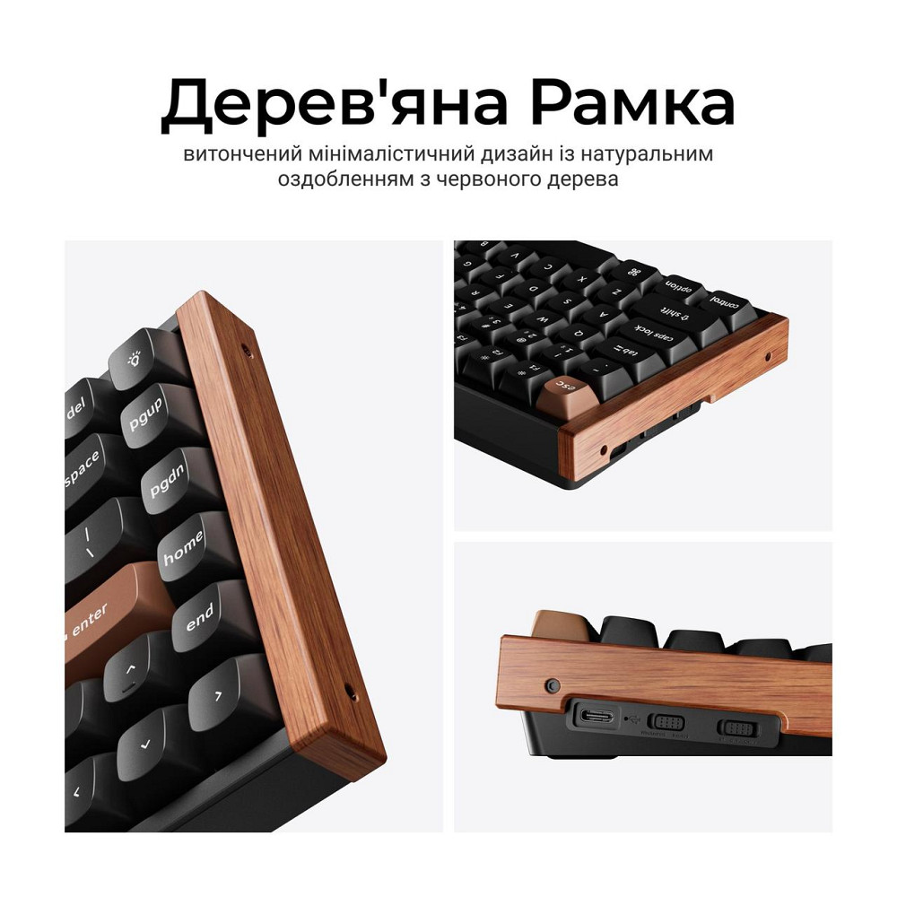 Клавіатура бездротова Keychron K2 HE Magnetic Switch Black RGB (K2H-F1-UA) ( 27398 ) Харьков - изображение 12