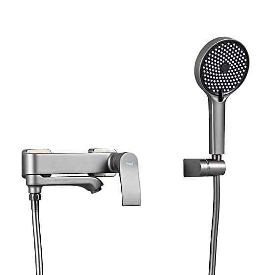 Змішувач для ванни FRAP F3275-19 з душовим гарнітуром, графіт Київ