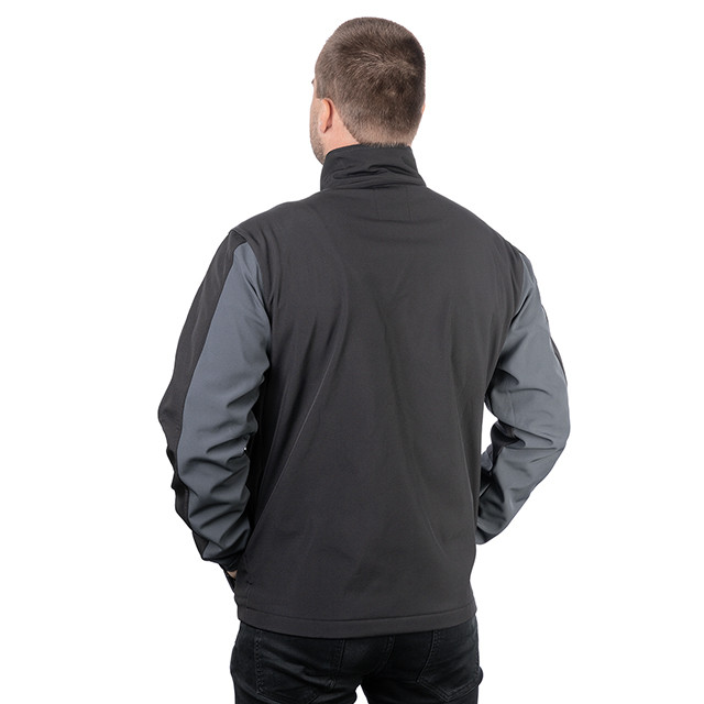 Куртка SOFTSHELL темно-сіро/чорна, тришарова, стрейч 300 GSM 100D, водо-/вітрозахист, 96% поліестер / 4% еластан, 3 кишені, M Львів - фото 10