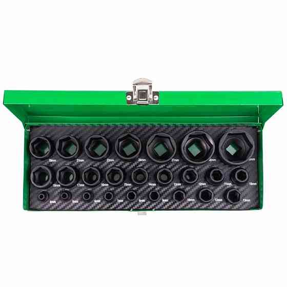 Набор ударных головок комбинированный 1/4'', 1/2'', 25пр. (6гр.) RockForce RF-50121K Одесса