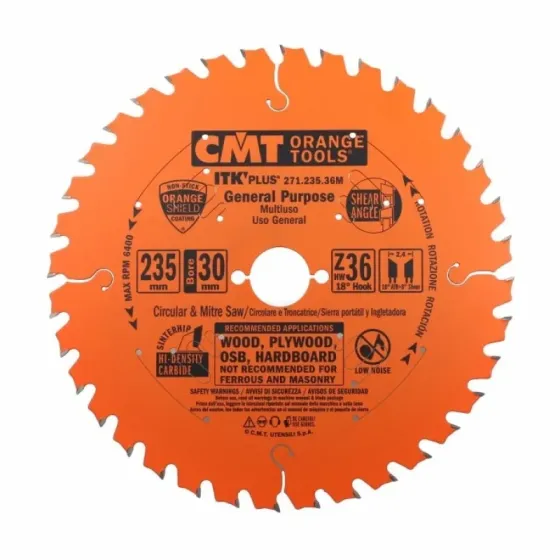 Пильний диск по дереву CMT 235x30x36z K2.4/1.6 (271.235.36M) Одеса