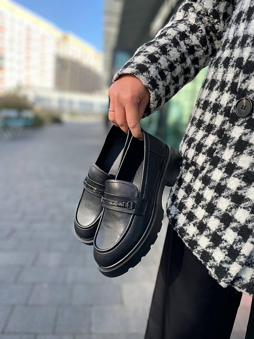 PLPS Лофери жіночі PLPS чорні натуральна шкіра 37-41р. (R033-1) Коломыя - изображение 9