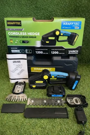 Аккумуляторный кусторез KRAFFTEC Saker Trimmer and Grass shear 36V 2АКБ / ножницы по уходу за садом Коломыя