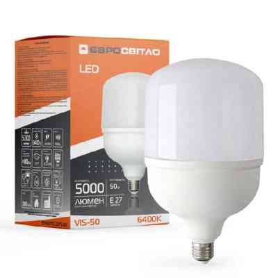 Лампочка Євросвітло 50Вт 6400К (VIS-50-E27) Винница