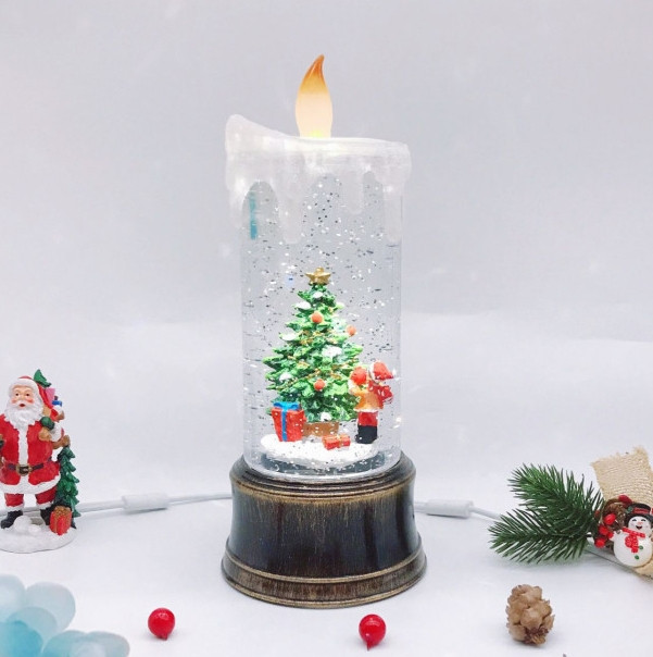 Світильник-декор новорічний Свічка HC-G030 LED USB AAх3 (10.7x10.7x25см) Київ - фото 1