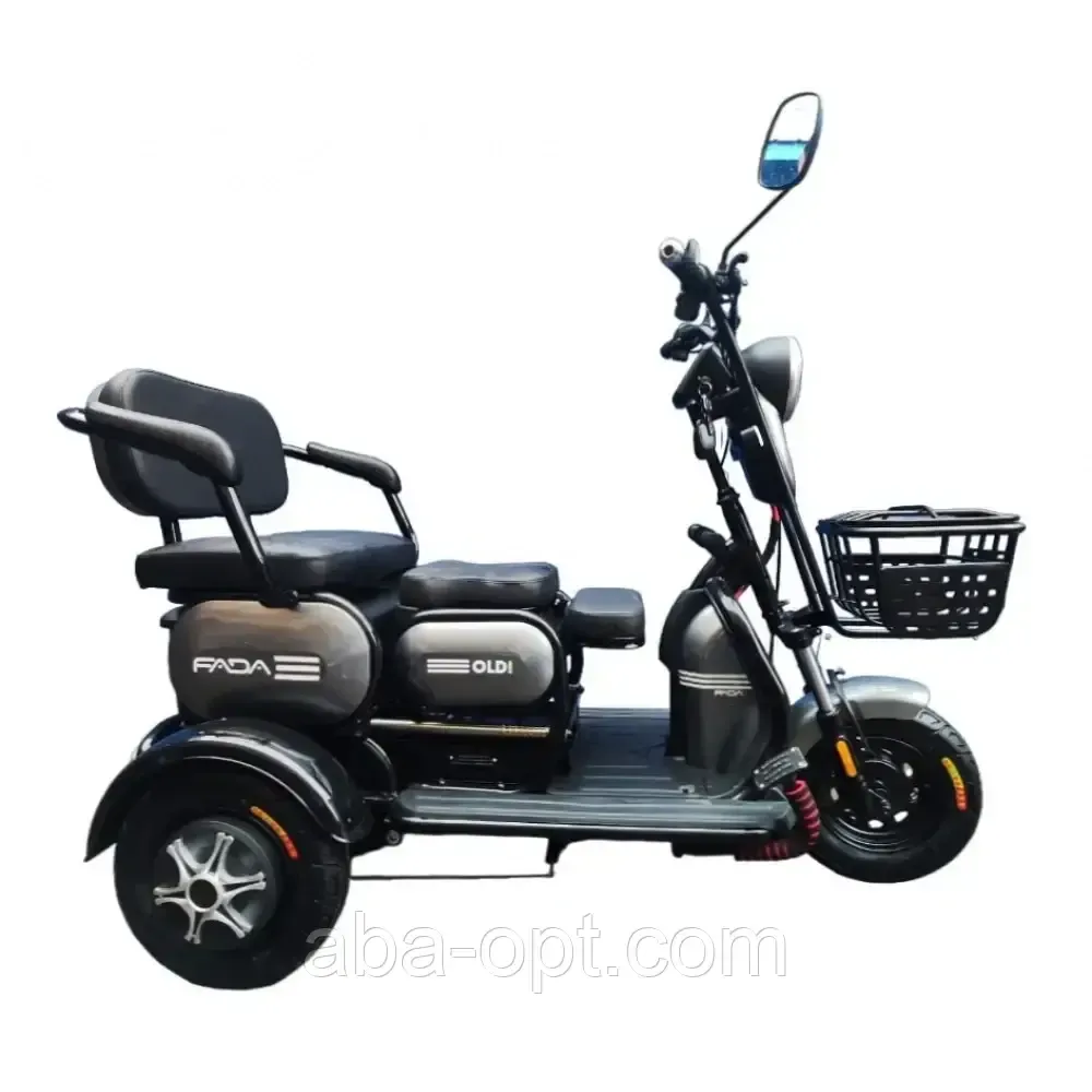 ЕЛЕКТРОТРИЦИКЛ FADA OLDi 1000W-60V-20Ah шини 10"-10" купити в Україні дешево Одеса - фото 6
