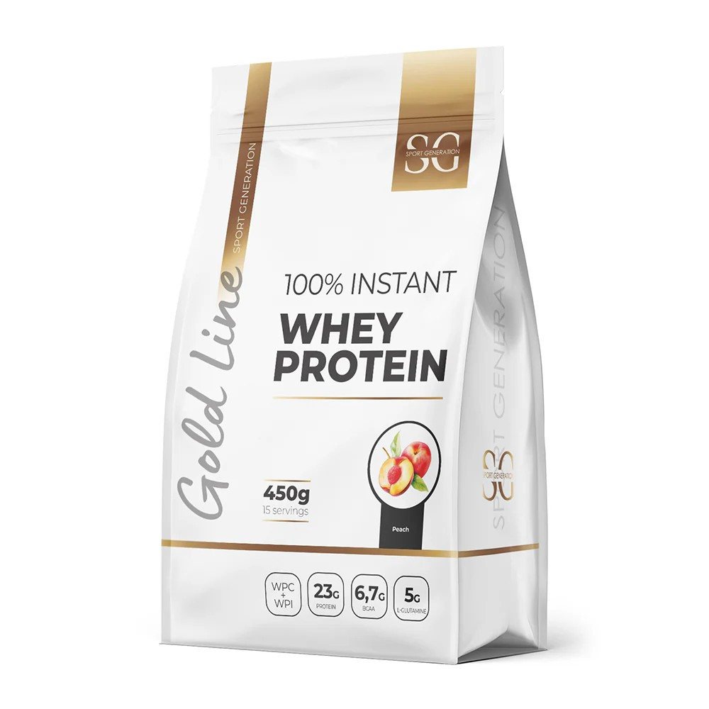 Протеин Sport Generation 100% Instant Whey Protein (WPC+WPI), 450 г (Peach) Луцк - изображение 1