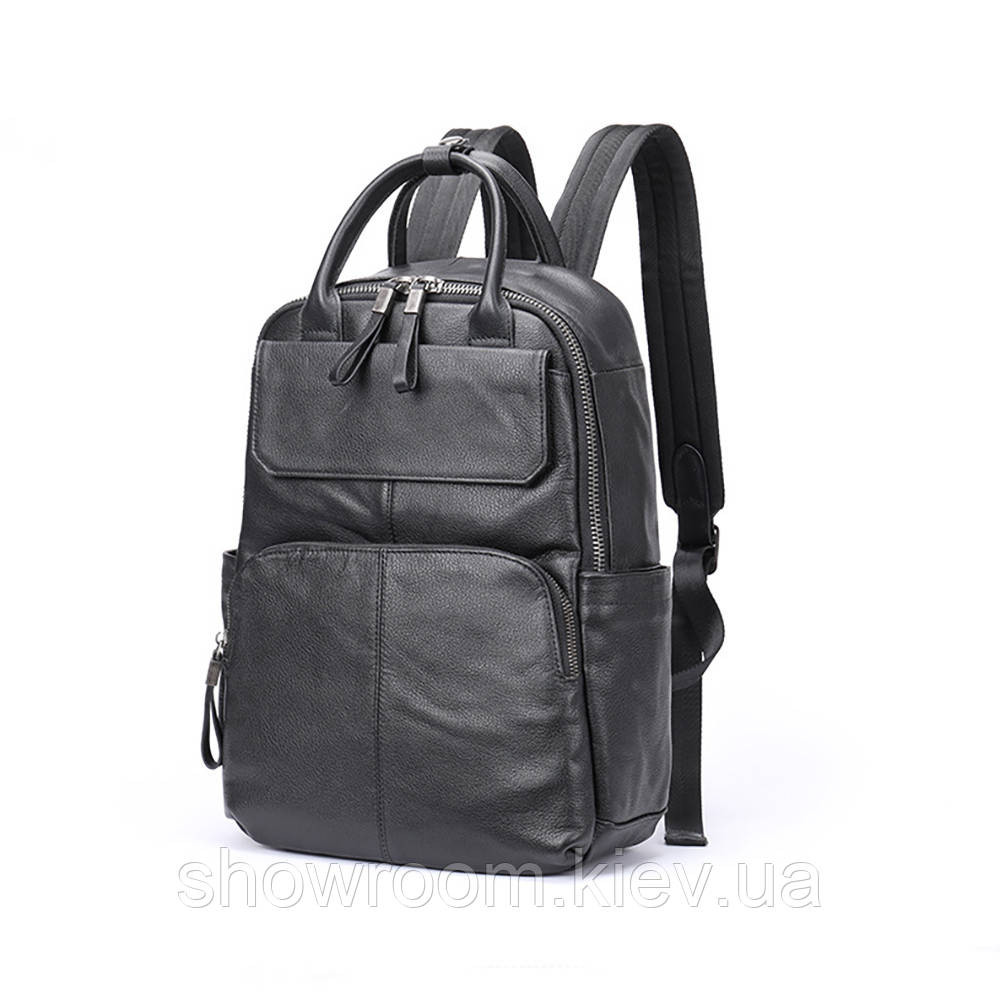 Шкіряний чоловічий рюкзак з відділенням для ноутбука Leather Collection (816) Київ - фото 6