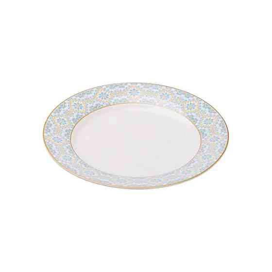 Тарелка сервировочная фарфоровая 26.5 см с орнаментом HP-7-738 Киев