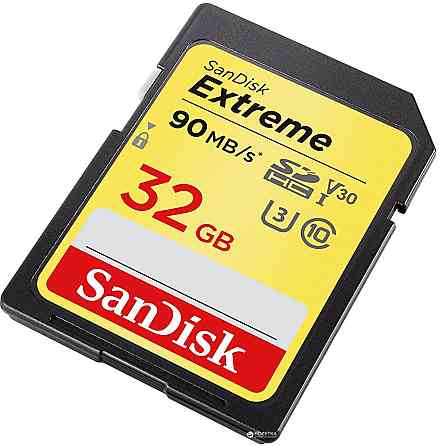 SDHC (UHS-1 U3) SanDisk Extreme 32Gb class 10 (90Mb/s, 600x) Київ