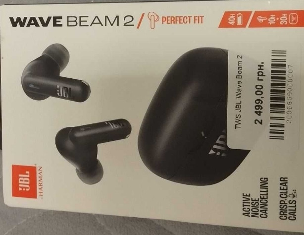 Навушники бездротові TWS JBL Wave Beam 2 Black Харків - фото 2