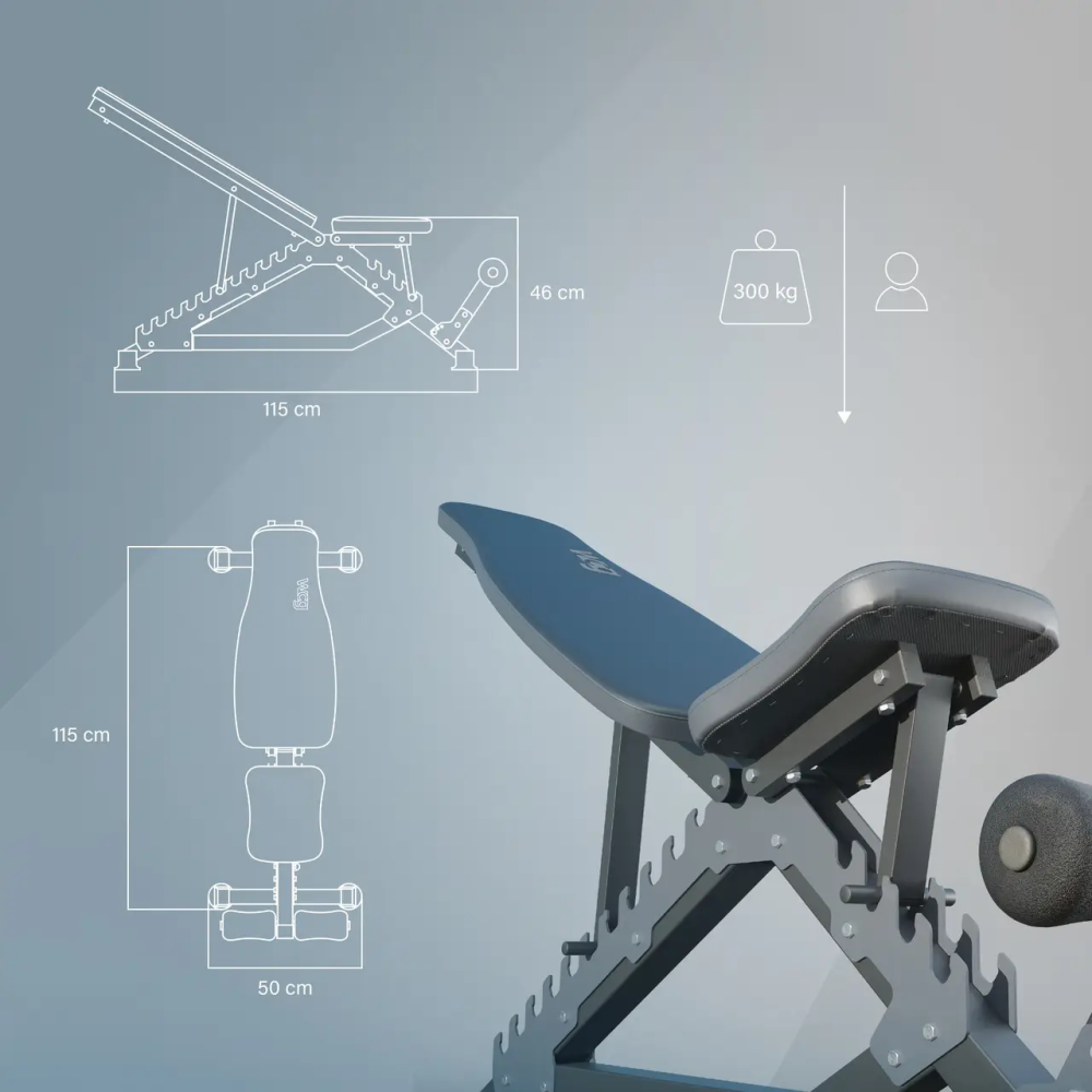 Скамья для жима горизонтальная регулируемая WCG Defender без стоек. Киев - изображение 6