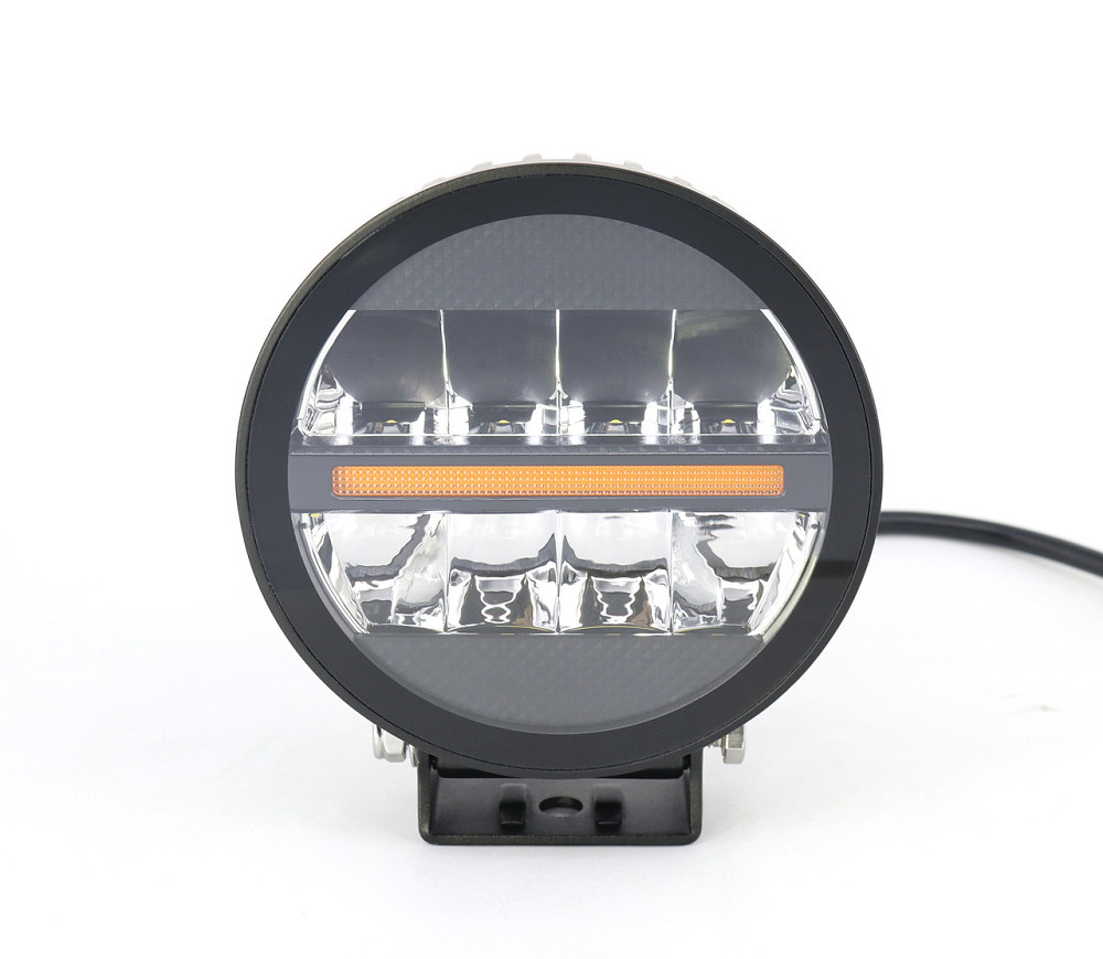 Світлодіодна фара StarLight SL-D0440S кругла, дальнє точкове світло WHITE + DRL 37W 4000Lm 5700K 12/24V (∅138мм) Харків - фото 1