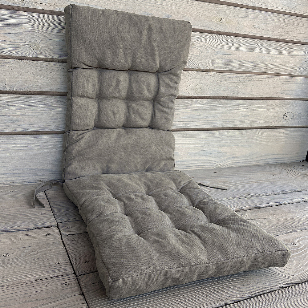 Подушка для стільців (40x120х7 см) подвійна Decorator Соро колір тауп 84-098 Київ - фото 1