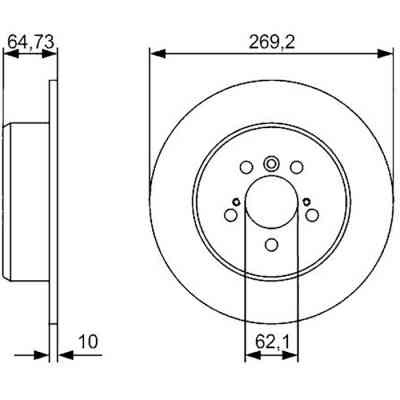 Гальмівний диск Bosch 0 986 479 R00 Вінниця
