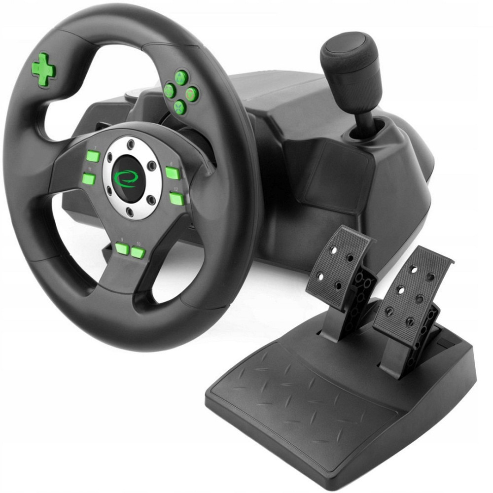 Кермо ігрове з коробкою передач і педалями газу і гальма Esperanza (EGW101) Нововолинськ - фото 2