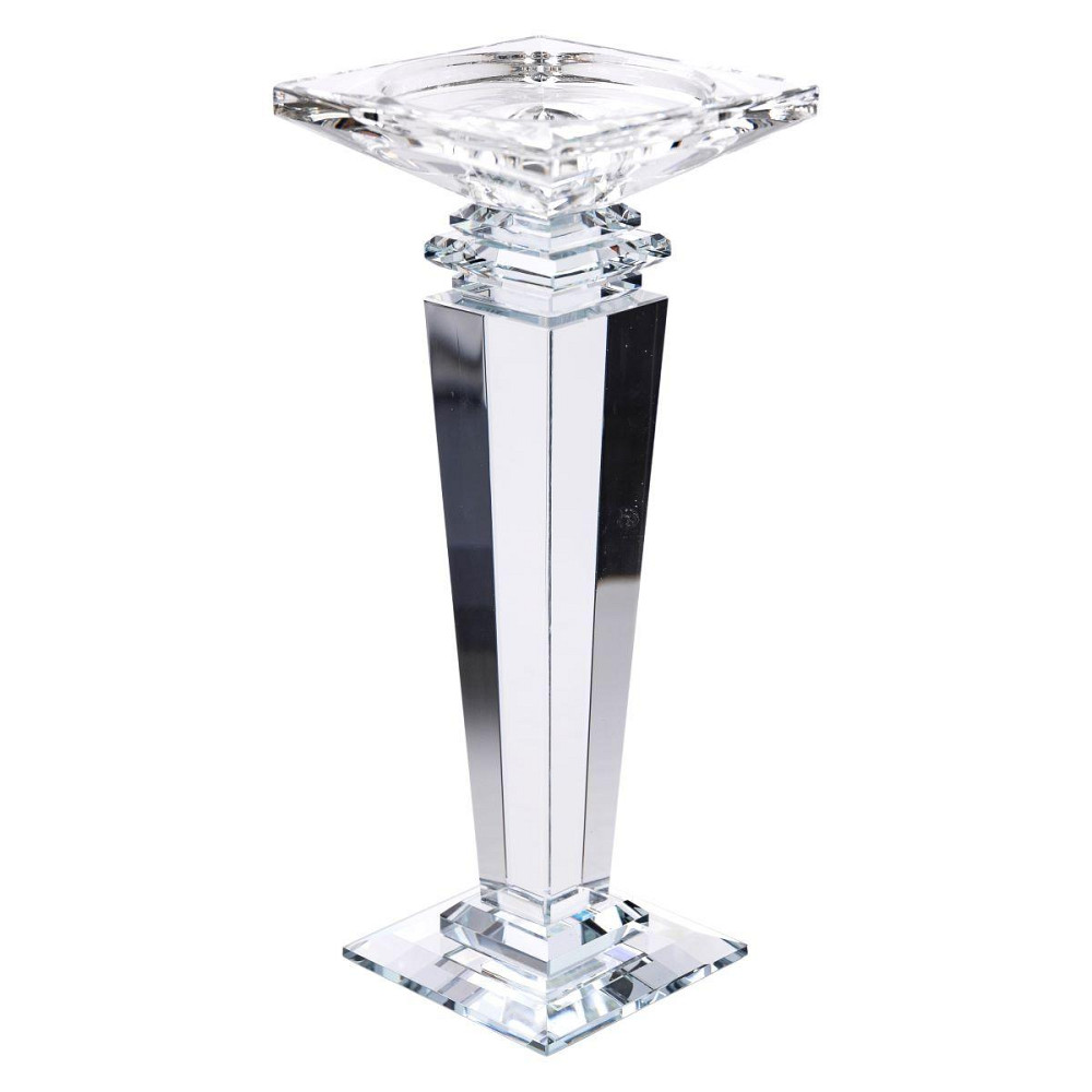 Стеклянный подсвечник на высокой ножке 24 см Киев - изображение 2