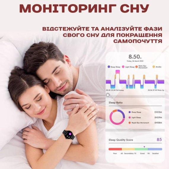 Часы умные наручные Smart Holiday Gold Steel (2 ремешка) Киев - изображение 8