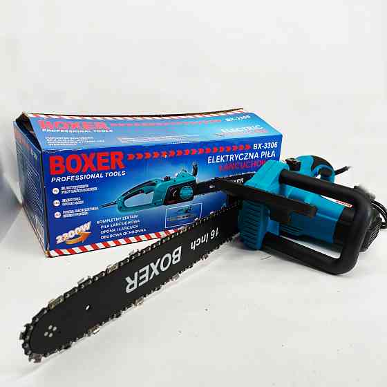 Пила ланцюгова мережева 2200Вт 40см Boxer 3306-BX електропилка KF-66 Львів