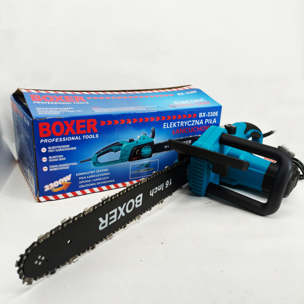 Пила ланцюгова мережева 2200Вт 40см Boxer 3306-BX електропилка KF-66 Львів - фото 6
