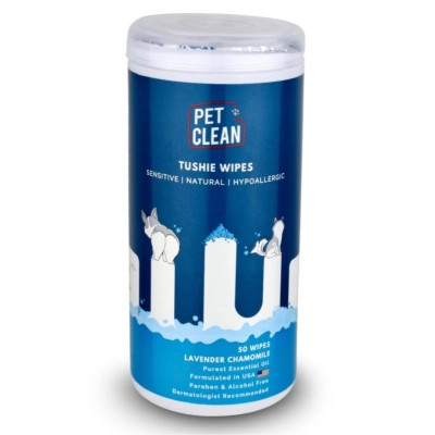 Влажные салфетки для животных Pet Clean PET TUSHIE WIPES гипоаллергенный с ароматом Алоэ Вера 50 шт (8939111099370) Винница - изображение 1