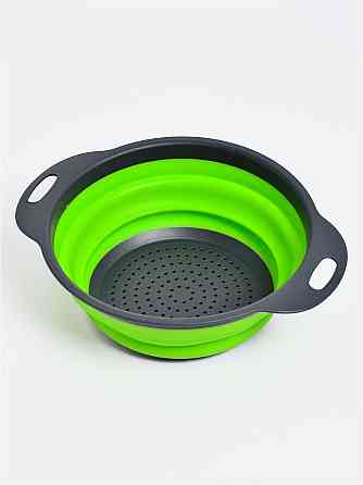Складной силиконовый дуршлаг COLLAPSIBLE FILTER BASKETS 23см Большой Днепр