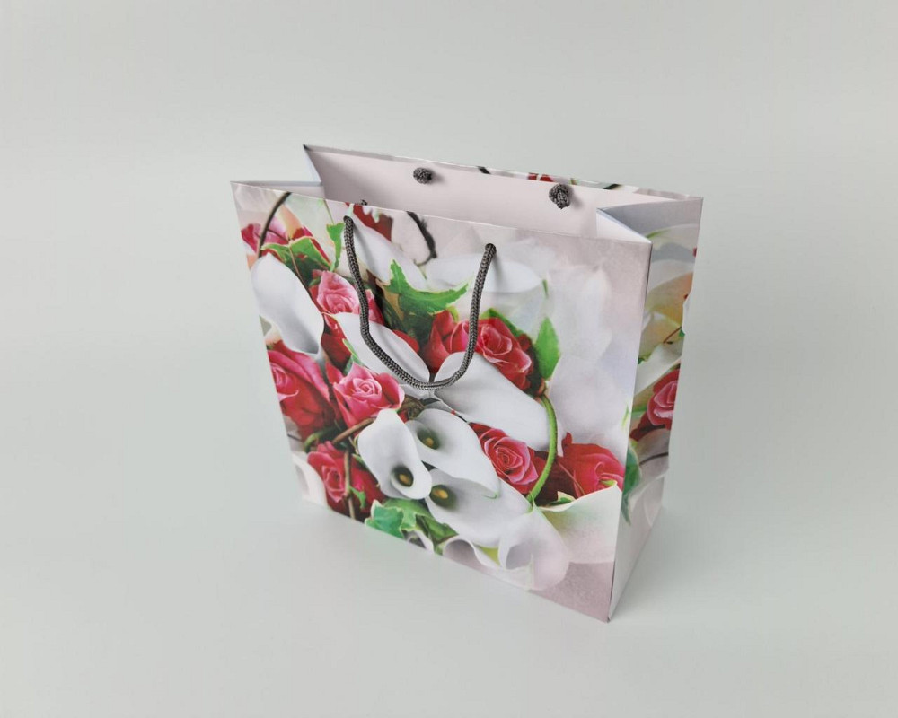 Пакет паперовий подарунковий квадратний 23*24*10 (артKV-026) (12 шт.) Харків - фото 4